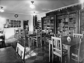 Läsesalen på Hällefors Kommunbibliotek, 1950