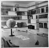 Läserum i Laxå Folkbibliotek, 1955