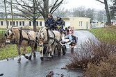 Häst och vagn på julmarknad i Baronbackarna, 2005