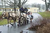 Häst och vagn på julmarknad i Baronbackarna, 2005