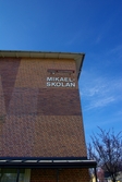 Mikaelskolans skylt i Baronbackarna, 2008-04-12