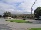 Byggarbetsplats i Markbacken, 2004-09-02