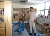 Förberedelse inför inflyttning på Markbackens bibliotek, 2005-04-27