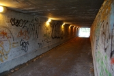 Nedklottrad tunnel under Örebros norra infart, 2010-10-26