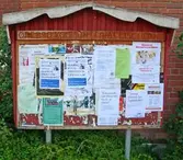 Anslagstavla vid Varberga vårdcentral, 2006-09-12