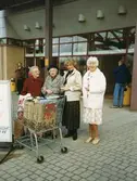 Besök i Mariebergs köpcentrum, 1991