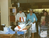 Besök på OBS stormarknad, 1985-09-01