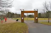 Entré till Saxonparken i Brickebacken, 2016-04-04