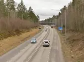 Norrgående trafik på Norrköpingsvägen, 2016-04-04