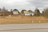 Kunskapsskolan och studentbostäder från Norrköpingsvägen, 2016-04-04