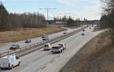 Motorvägen söderut vid Berlunda, 2016-03-24