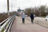 Cykelbana vid Södra infarten, 2016-04-18