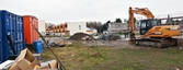 Våt byggplats, Nyponlunden, 2014-10-23