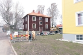 Hus under renovering, Triangelgatan 5, 2016-05-09