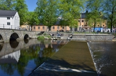 Vattenbord i Svartån, Kanslibron, 2016-05-11