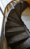 Spiraltrappa till övervåningen på Biologiska museet, 2014-04-28