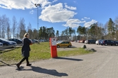 Bilparkering vid Örebro Universitets östra del, 2016-04-19
