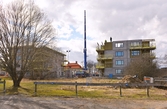 Nya flerfamiljshus byggs, Disponentparken, Näsby, 2016-03-29