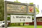 Områdesskylt, Lars Vivallius väg 1, 2016-05-19