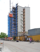Höghus under renovering, Hjalmar Bergmans väg 52, 2016-05-19