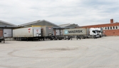 Lastbilar vid Mannatorpsterminalen, Mannatorpsvägen 1, 2016-05-20