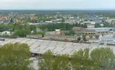 Vy över Mannatorpsterminalen och Holmens industriområde, 2016-05-20