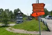 Förhållningsskyltar vid Skebäcksbron, 2016-05-24