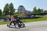 Gång- och cykelbana vid Skebäcksbron, 2016-05-24