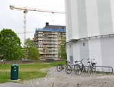 Cykelparkering vid Svampen, Dalbygatan 4, 2016-05-20