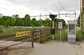 Övergång och biljettautomat vid Södra station, Eugénplatsen 2, 2016-05-26