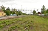 Övervuxna järnvägsspår vid Södra station, Eugénplatsen 2, 2016-05-26