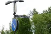 Gatuskylt på  Handelsgatan, 2016-05-26