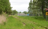 Gamla järnvägsspår vid Skråmsta hundkapplöpningsbana, Skråmstagatan 2, 2016-05-26