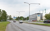 Trafik och företag längs Hedgatan, 2016-05-30