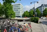 Vy över Rättscentrum och Östra Bangatan, 2016-05-25