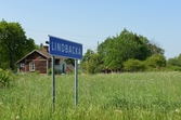 Ortsskylt, Lindbacka, 2016-05-31