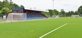 Fotbollsplan och läktare, Karlslunds Arena, 2016-06-20