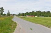 Fotbollsplan och omklädningsrum vid Rosta Gärde, 2016-06-20