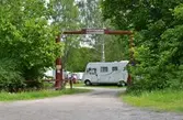 Entré till husvagnscamping, Hästhagen, 2016-06-20