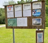 Anslagstavla för discgolf, Hästhagen, 2016-06-20