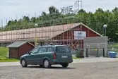 Byggnadsställningar vid Nya Karlslundsskolan, Hagagatan 57, 2016-06-01