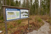 Entré till naturreservatet Markaskogen, 2016-03-31