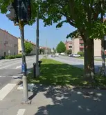 Gatuvy längs Hertig Karls allé, 2016-06-01