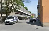 Vy längs Köpmangatan norrut, 2016-06-22