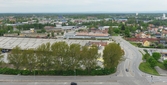 Vy över Mannatorpsterminalen och Holmens industriområde, 2016-05-20