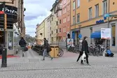 Vy från Drottninggatan mot Engelbrektsgatan 2-4, 2016-04-19