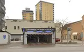 Entré till parkeringshus vid Behrn Center, Nygatan 12, 2016-04-19