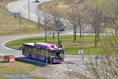 Stadsbuss i Tybblerondellen, 2016-04-11