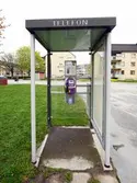 Telefonkiosk i Tybble, Gustav Claessons gata, 2016-04-11