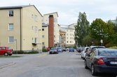 Vy längs Berggatan österut, 2016-09-02